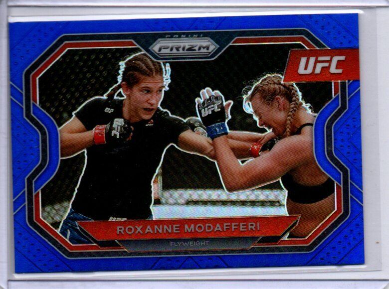 ROXANNE MODAFFERI 2021 PANINI PRIZM UFC BLUE PRIZM #D 3/199