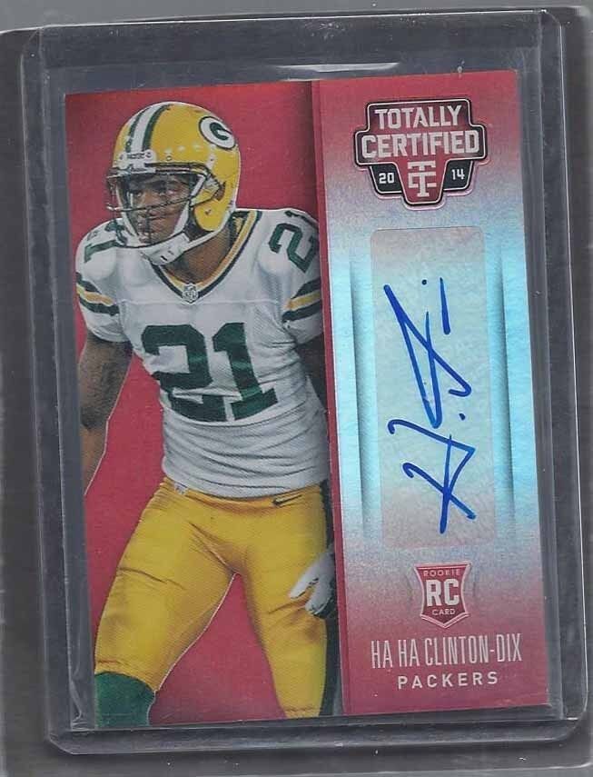 HA HA CLINTON-DIX 2014 PANINI TOTALLY CERTIFIED PLATINUM RED AUTO RC #D 75/99