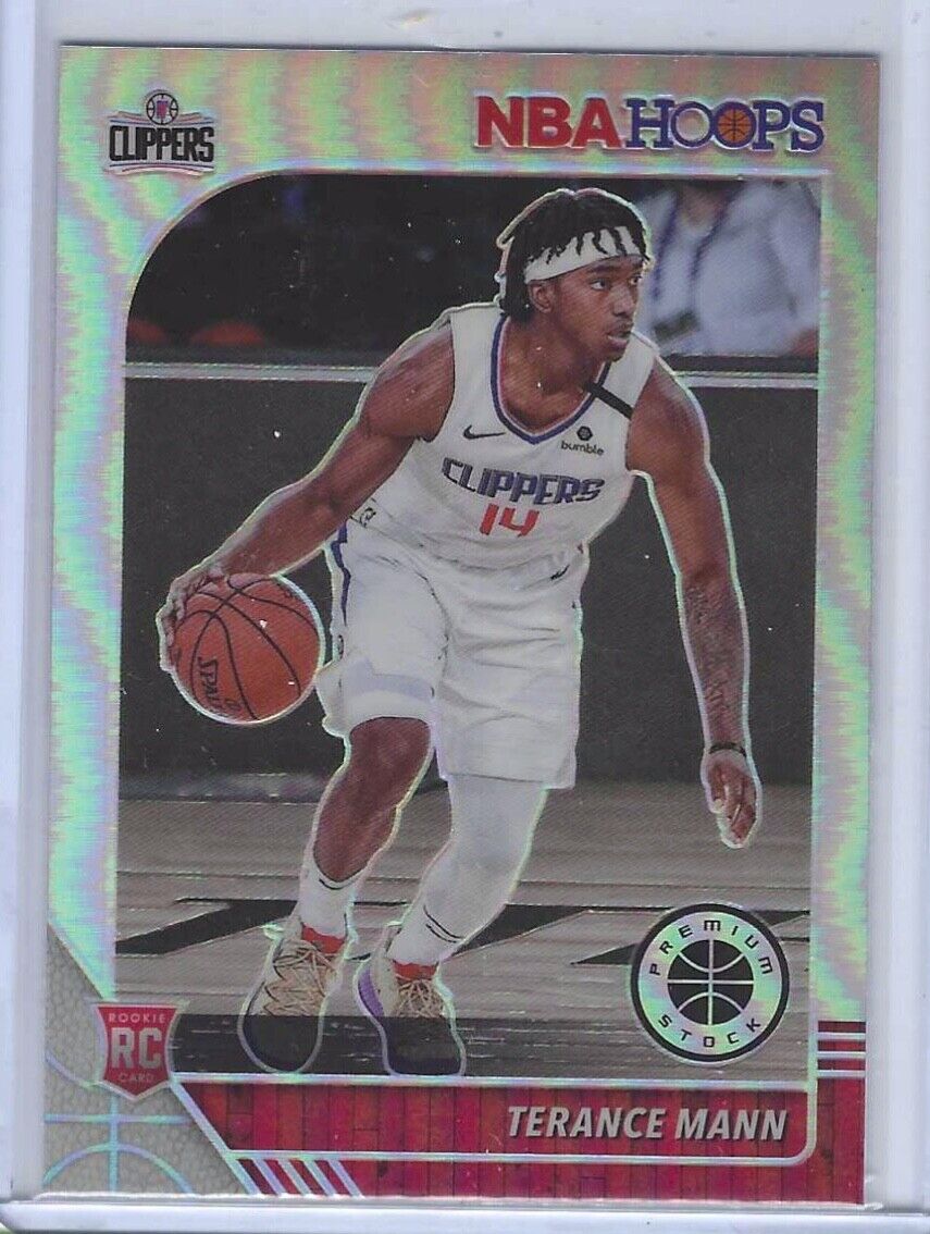 TERANCE MANN 2019-20 NBA HOOPS PREMIUM STOCK SILVER PRIZM ROOKIE RC #245