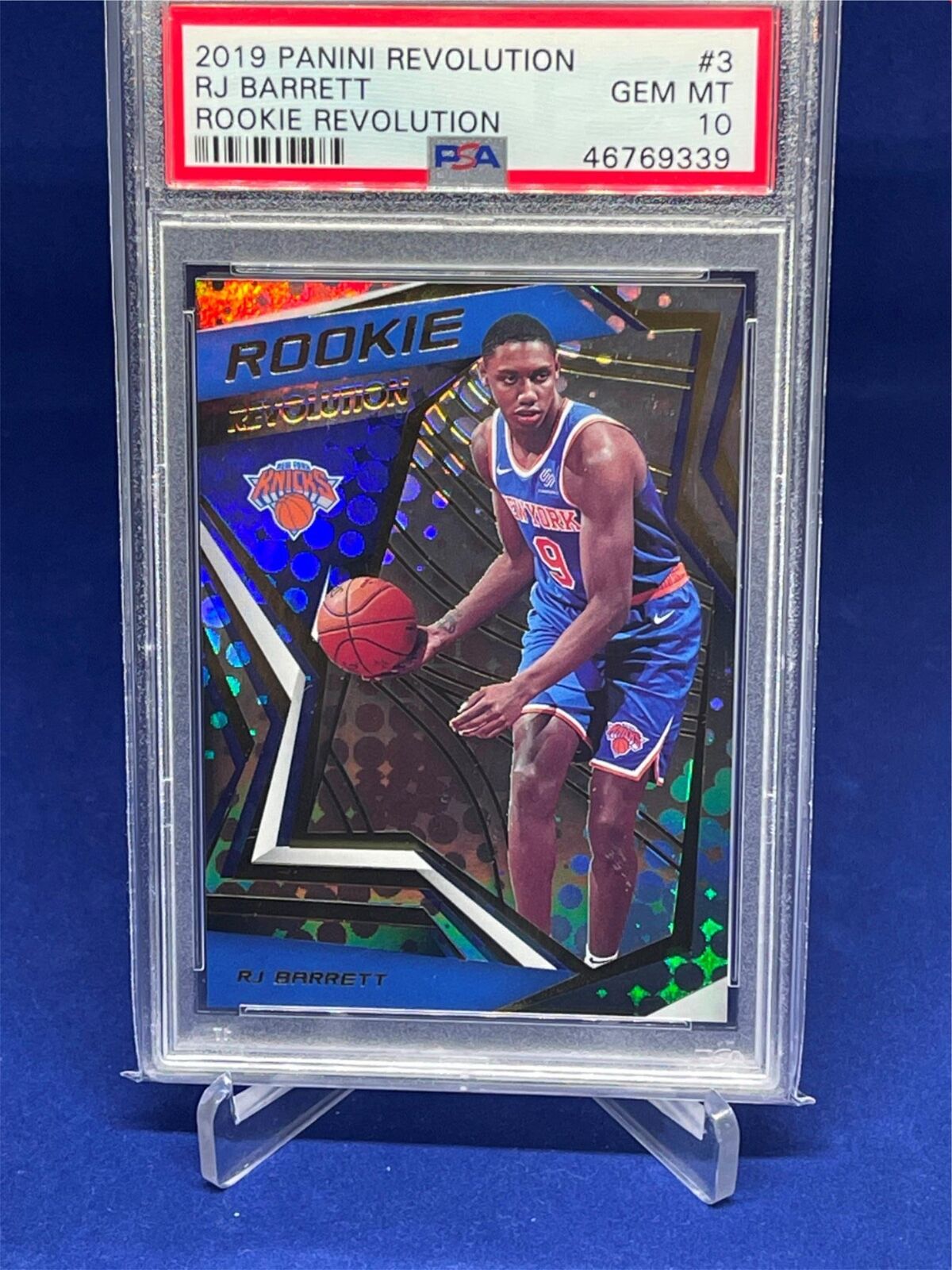 RJ BARRETT 2019-20 PANINI REVOLUTION ROOKIE REVOLUTION RC #3 PSA 10
