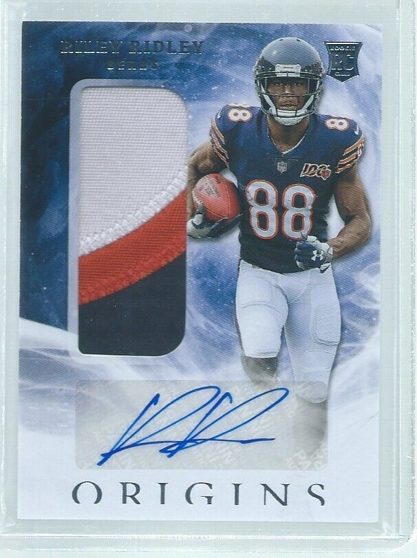 RILEY RIDLEY 2019 PANINI ORIGINS RPA JUMBO PATCH AUTO RC #136