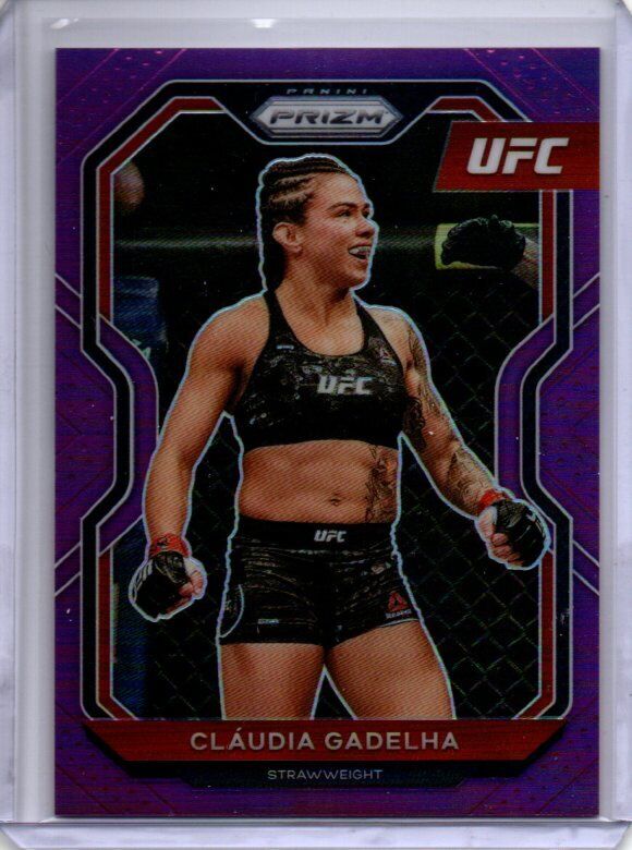 CLAUDIA GADELHA 2021 PANINI PRIZM UFC PURPLE PRIZM #D 80/149