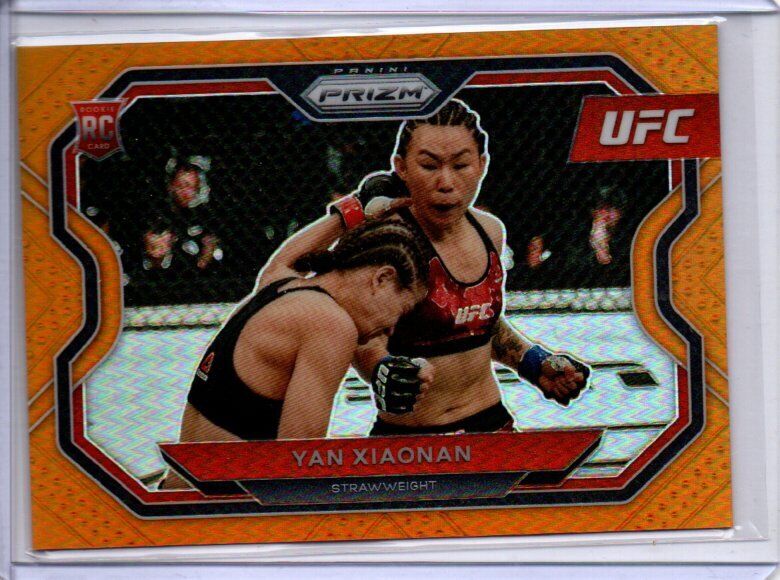 YAN XIAONAN 2021 PANINI PRIZM UFC ORANGE PRIZM RC #D D73/99