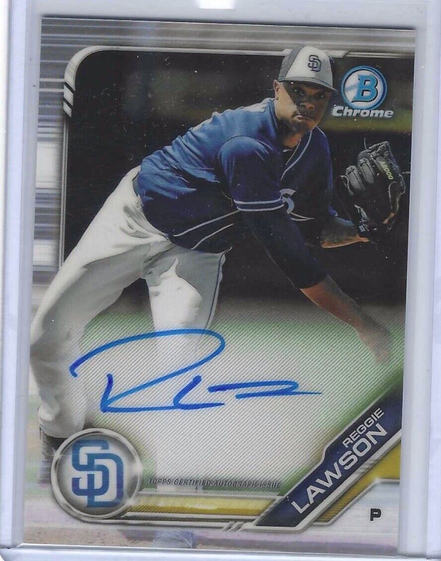 REGGIE LAWSON 2019 BOWMAN CHROME PROSPECT ON CARD AUTO #CPA-RL