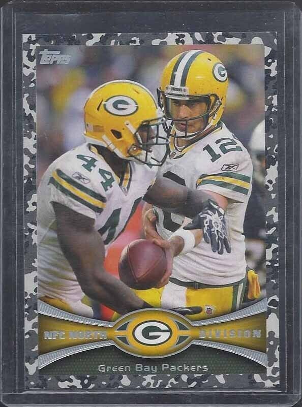 AARON RODGERS GREEN BAY PACKERS NFC NORTH DIVISION 2012 TOPPS CAMO #D 296/399