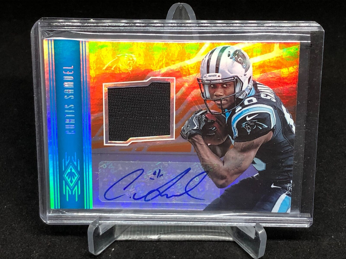 CURTIS SAMUEL 2017 PANINI PHOENIX ORANGE JERSEY AUTO RC #D 149/150