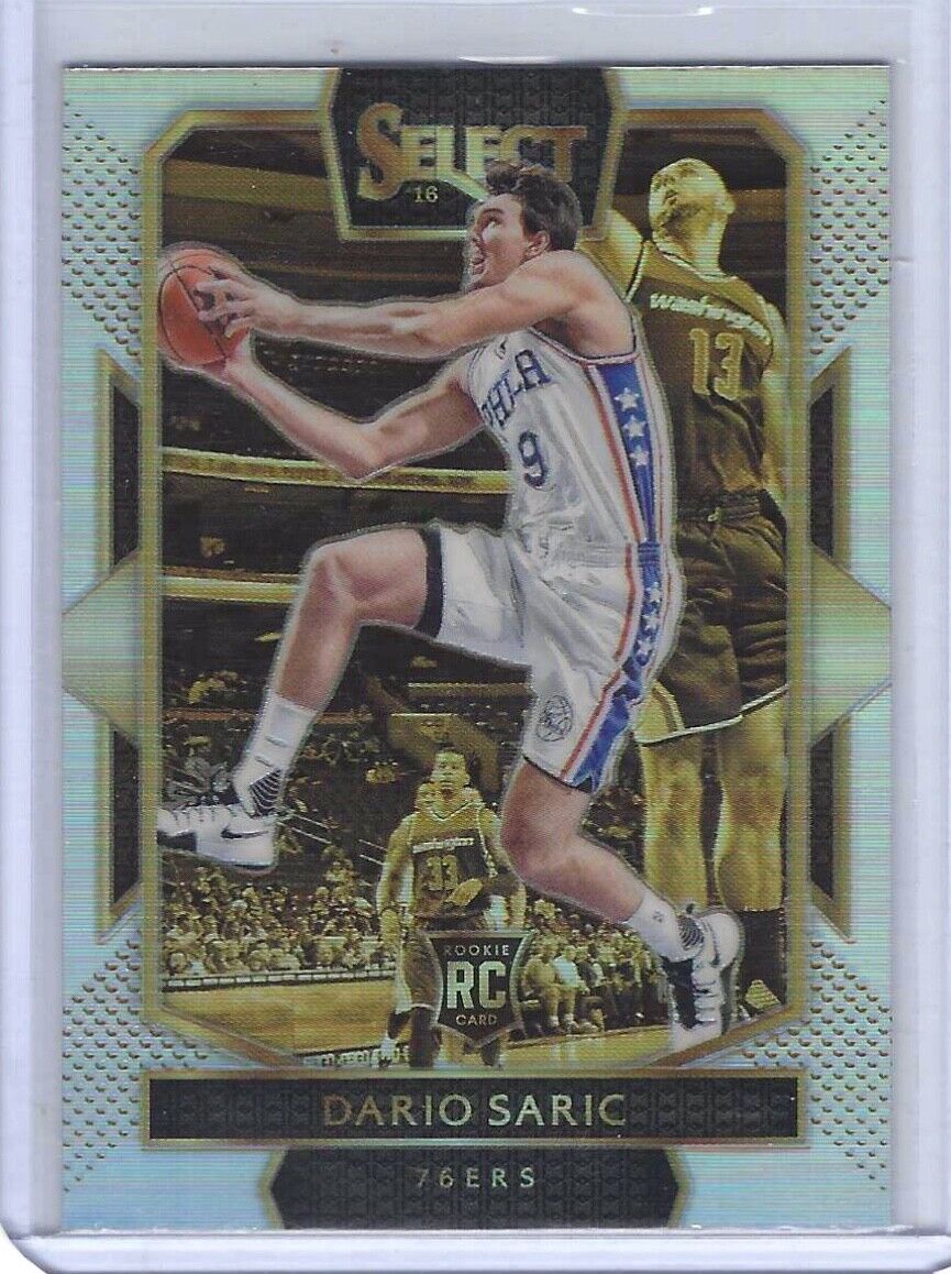 DARIO SARIC 2016-17 PANINI SELECT SILVER PRIZM COURTSIDE LEVEL ROOKIE RC #232