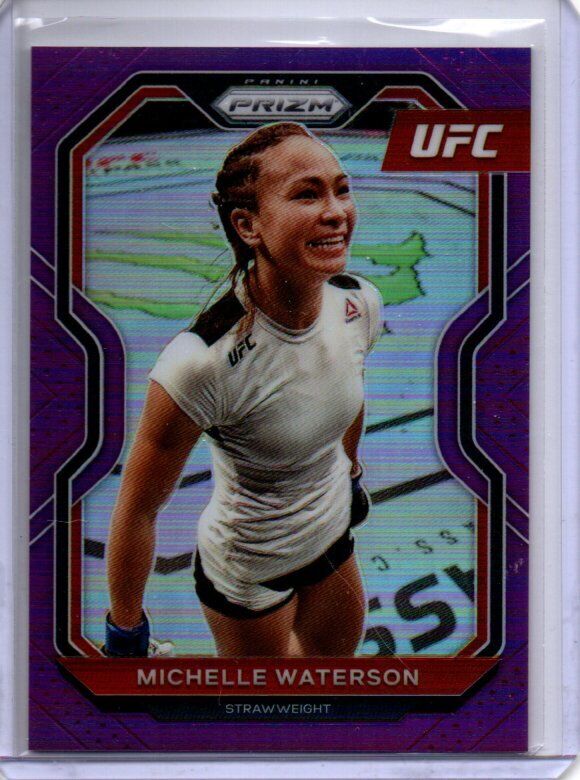 MICHELLE WATERSON 2021 PANINI PRIZM UFC PURPLE PRIZM #D 94/149