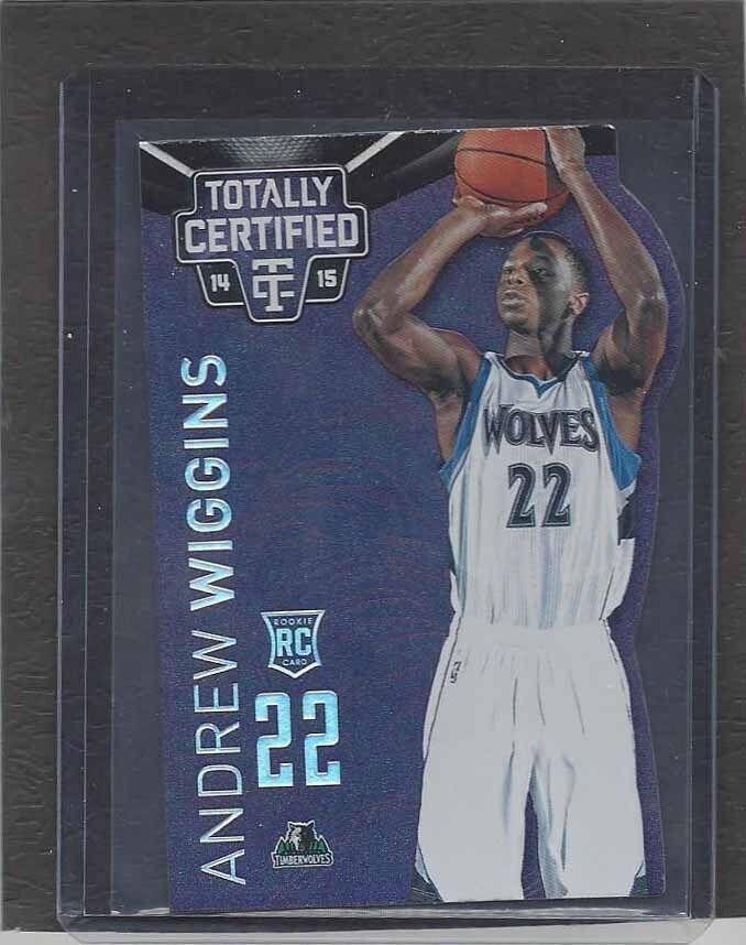 ANDREW WIGGINS 2014-15 TOTALLY CERTIFIED PURPLE ROOKIE DIE CUT RC #D 19/25