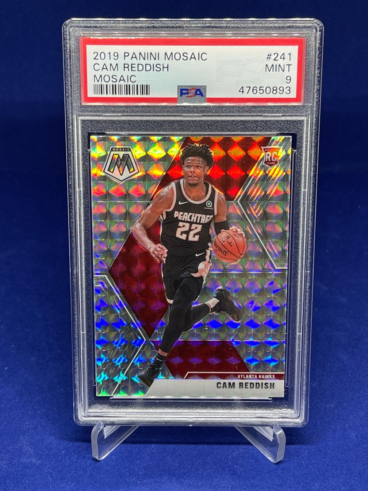 CAM REDDISH 2019-20 PANINI MOSAIC WAVE PRIZM ROOKIE RC #241 PSA 9 MINT