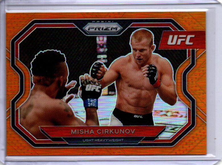 MISHA CIRKUNOV 2021 PANINI PRIZM UFC ORANGE PRIZM #D 97/99