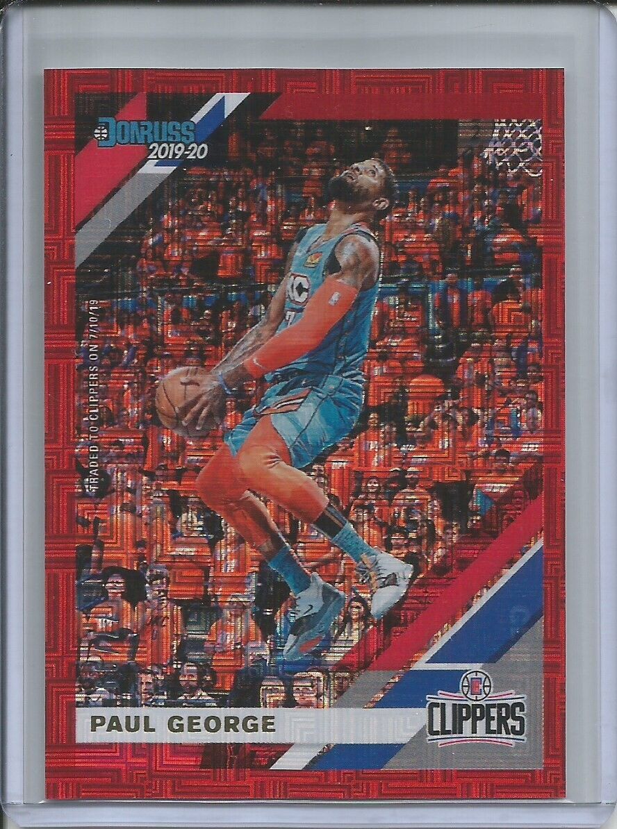 PAUL GEORGE 2019-20 DONRUSS CHOICE INFINITE RED #D 77/99