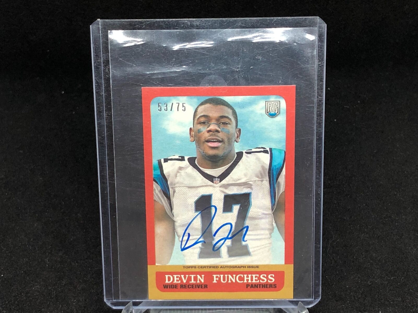 DEVIN FUNCHESS 2015 TOPPS MINI ON CARD AUTO RC #D 53/75