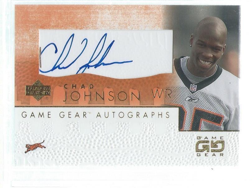CHAD JOHNSON 2001 UPPER DECK GAME GEAR AUTO