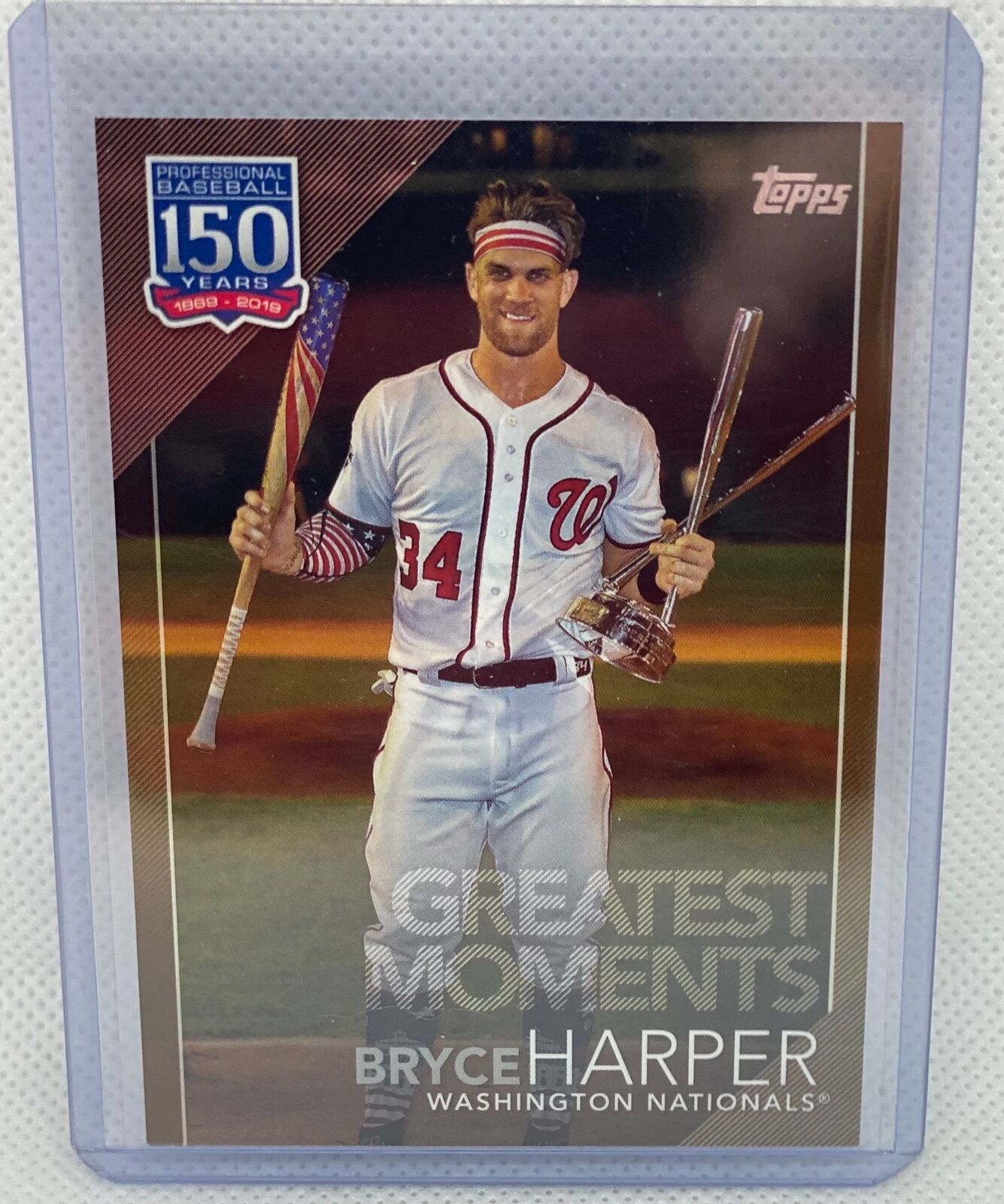 BRYCE HARPER 2019 TOPPS GREATEST MOMENTS GOLD #D 46/50