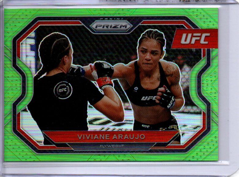 VIVIANE ARAUJO 2021 PANINI PRIZM UFC NEON GREEN PRIZM #D 48/75