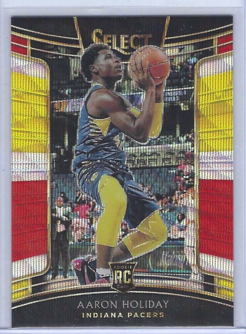 AARON HOLIDAY 2018-19 PANINI SELECT TRI COLOR PRIZM CONCOURSE ROOKIE RC #29