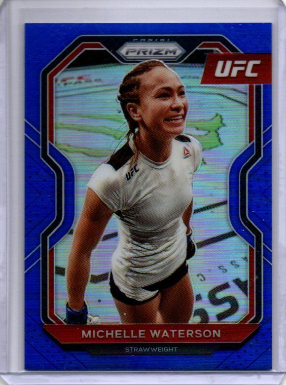 MICHELLE WATERSON 2021 PANINI PRIZM UFC BLUE PRIZM #D 1/199
