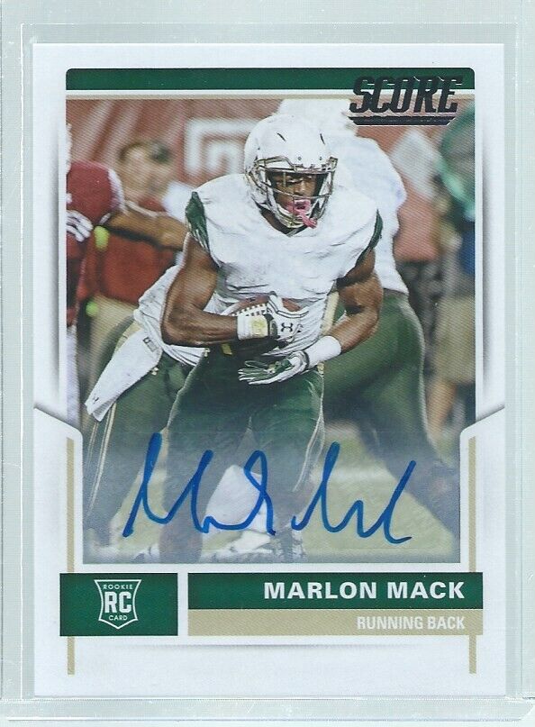 MARLON MACK 2017 PANINI SCORE ROOKIE AUTO RC #422