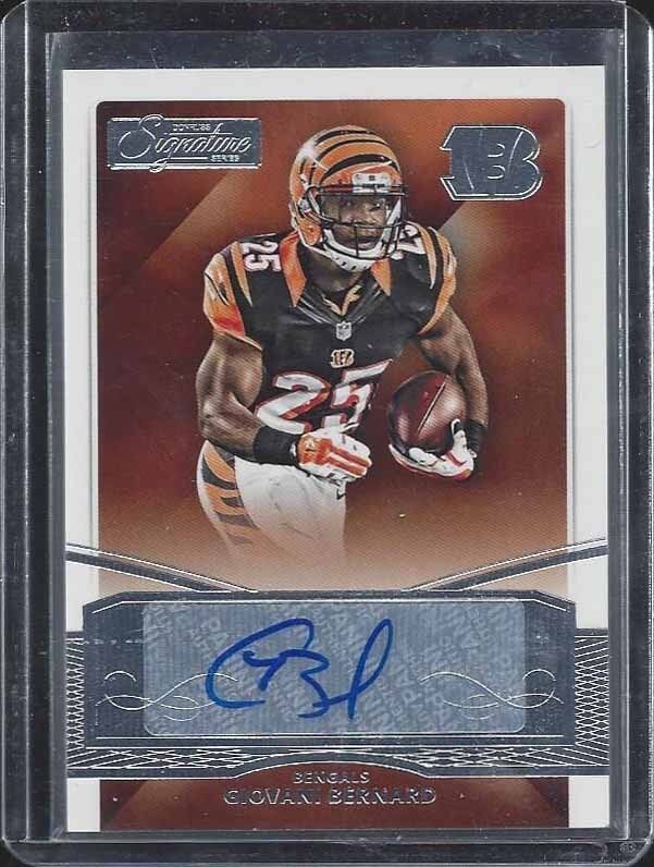 GIOVANI BERNARD 2015 DONRUSS SIGNATURE SERIES BENGALS AUTO #132