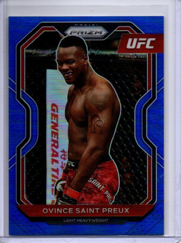 OVINCE SAINT PREUX 2021 PANINI PRIZM UFC BLUE PRIZM #D 192/199