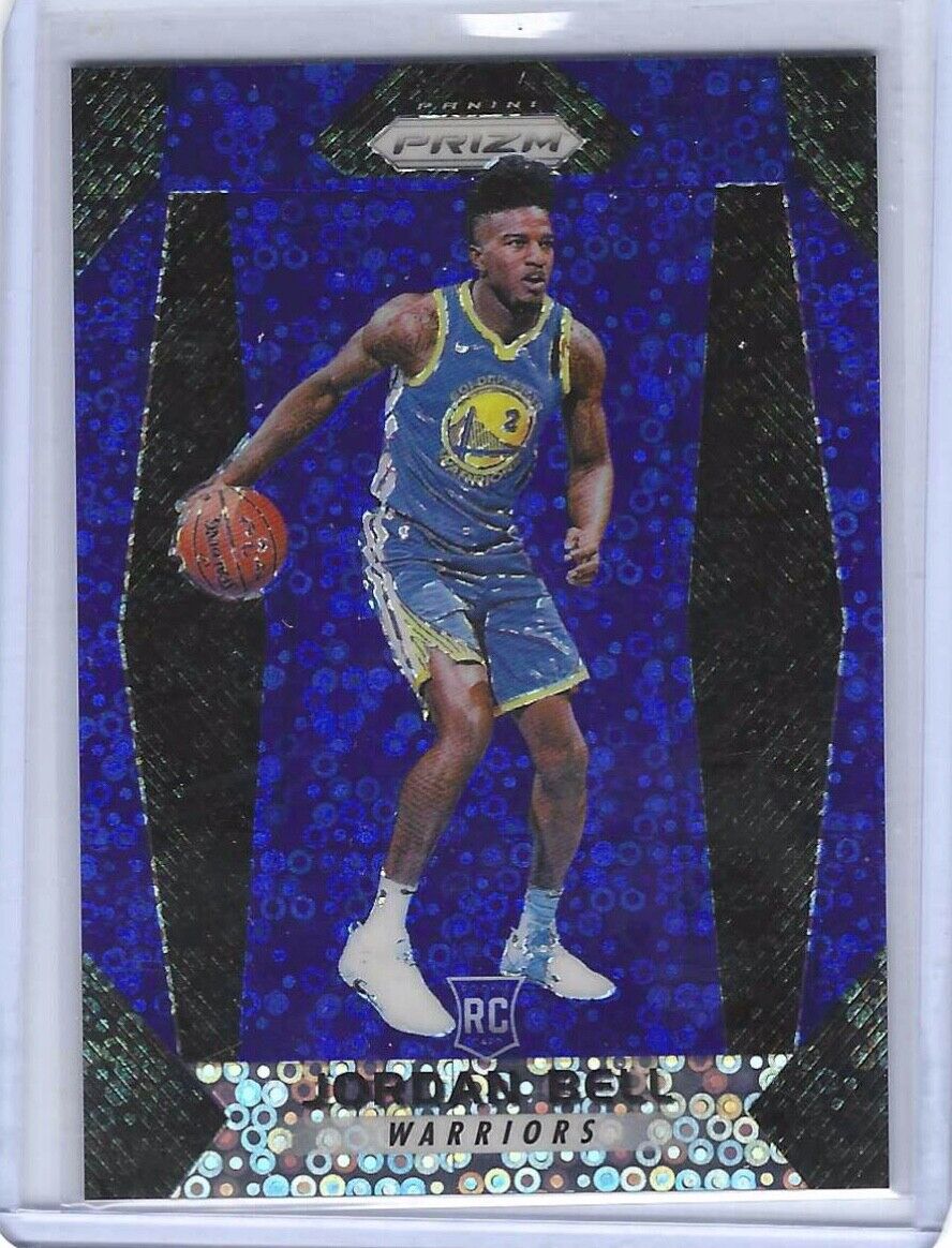 JORDAN BELL 2017-18 PANINI PRIZM BLUE FAST BREAK DISCO ROOKIE RC #D 023/175