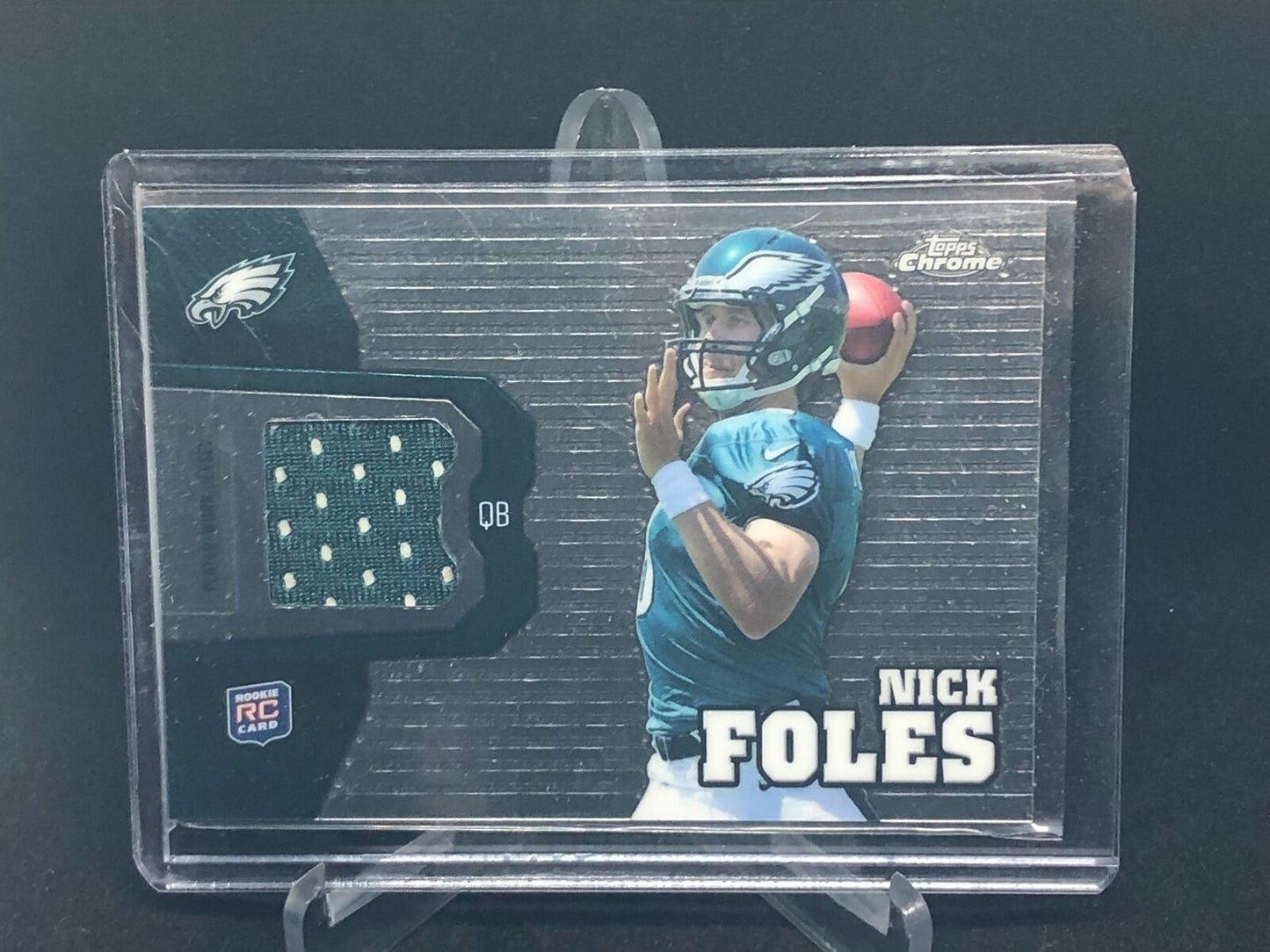 NICK FOLES 2012 TOPPS CHROME ROOKIE JERSEY RELIC RC