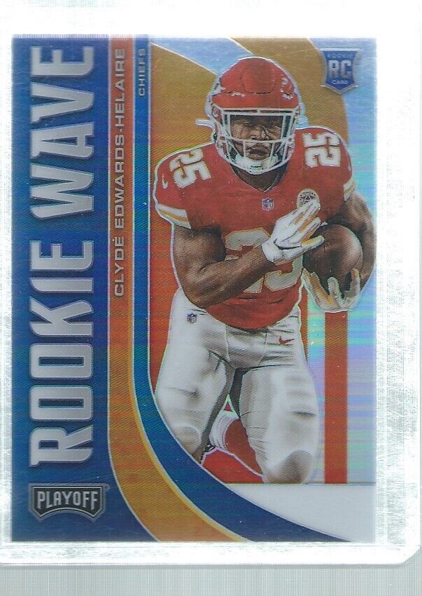 CLYDE EDWARDS-HELAIRE 2020 PLAYOFF ROOKIE WAVE PRIZM SILVER RC