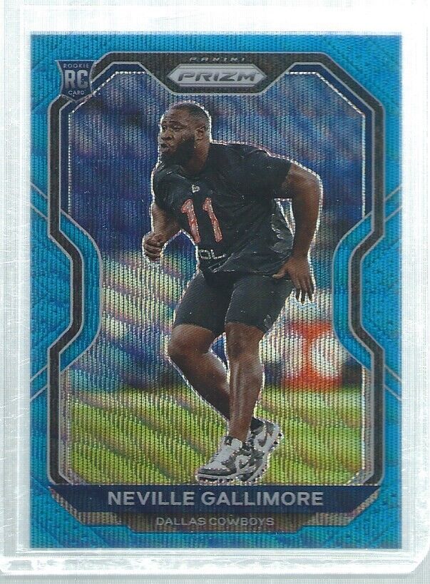 NEVILLE GALLIMORE 2020 PANINI PRIZM BLUE WAVE PRIZMS RC #D 107/199