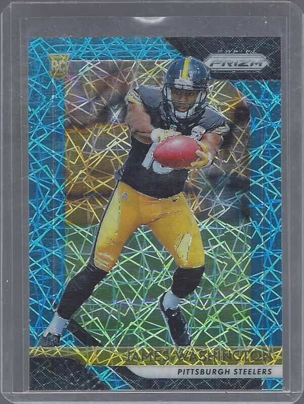 JAMES WASHINGTON 2018 PANINI PRIZM BLUE LASER LAZER ROOKIE PRIZMS SSP RC #222