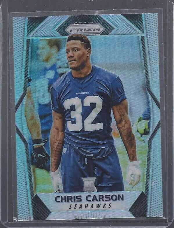 CHRIS CARSON 2017 PANINI PRIZM SILVER ROOKIE PRIZMS TRUE RC #212
