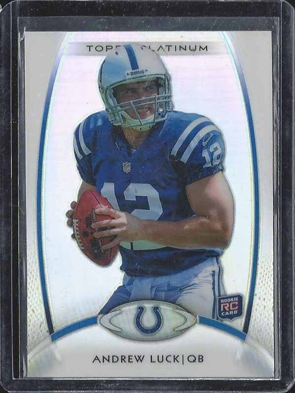 ANDREW LUCK 2012 TOPPS PLATINUM COLTS TRUE ROOKIE RC #150