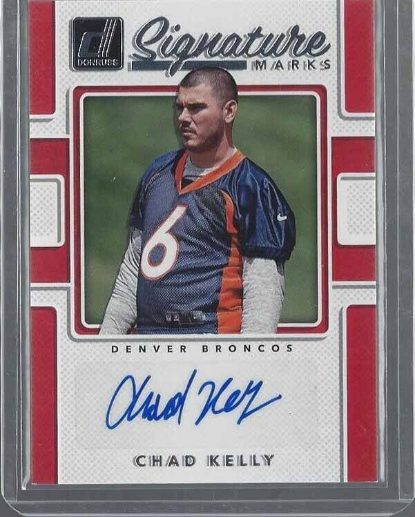 CHAD KELLY 2017 DONRUSS SIGNATURE MARKS ROOKIE AUTO RC