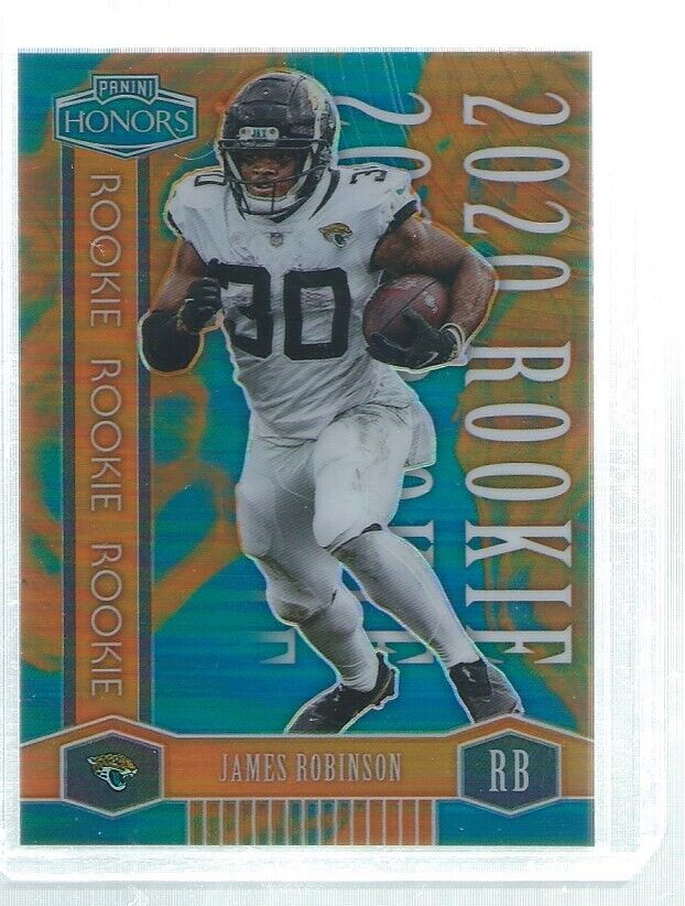 JAMES ROBINSON 2020 PANINI HONORS ORANGE PRIZM ROOKIE RC #D 4/20