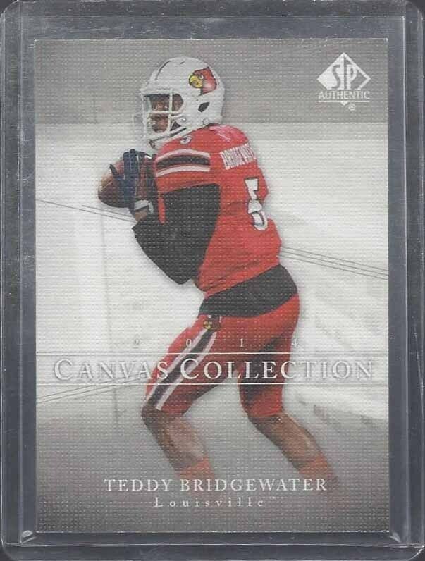 TEDDY BRIDGEWATER 2014 SP AUTHENTIC CANVAS COLLECTION SP ROOKIE RC #20