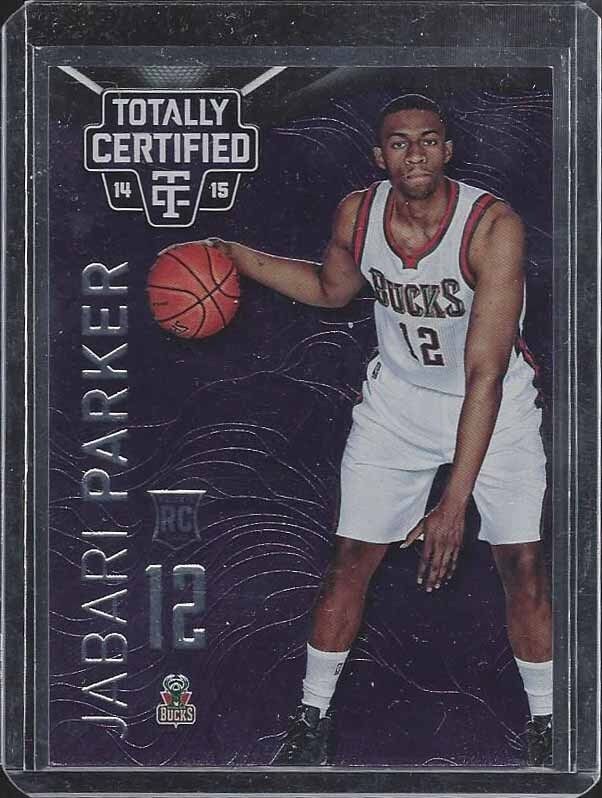 JABARI PARKER 2014-15 TOTALLY CERTIFIED PURPLE BUCKS ROOKIE RC #D 49/49