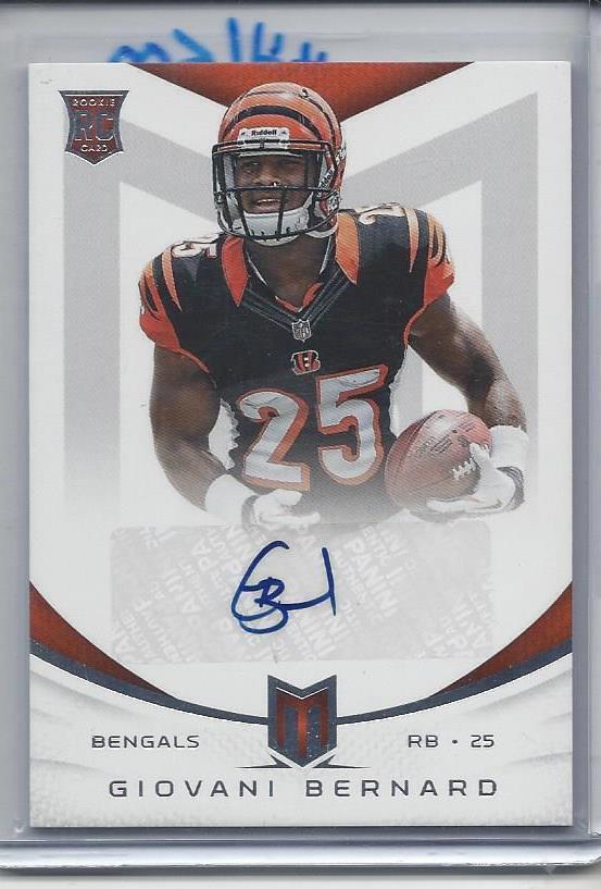 1/1 GIOVANI BERNARD 2013 MOMENTUM ROOKIE AUTO RC #D 25/99 HIS JERSEY NUMBER #25!