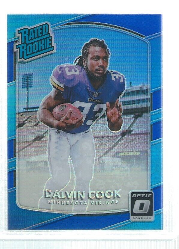 DALVIN COOK 2017 DONRUSS OPTIC HOLO RATED ROOKIE BLUE RC #D 64/149