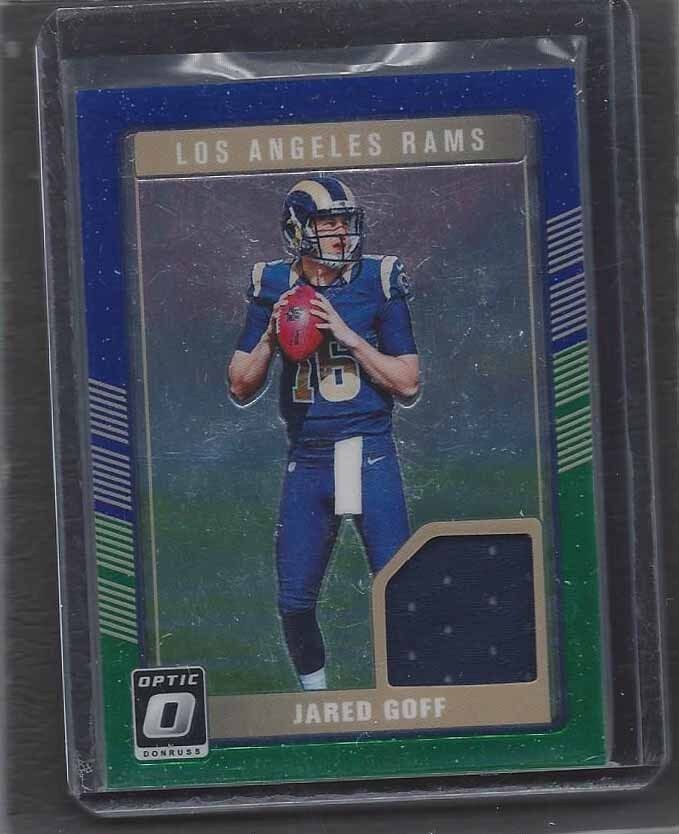 JARED GOFF 2016 DONRUSS OPTIC RAMS ROOKIE JERSEY RC