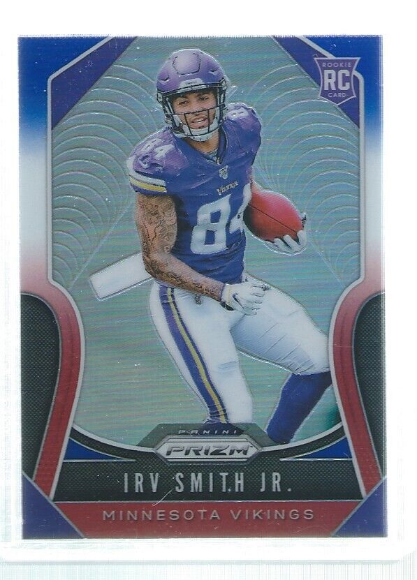 IRV SMITH JR 2019 PANINI PRIZM RED WHITE BLUE PRIZMS ROOKIE RC #366