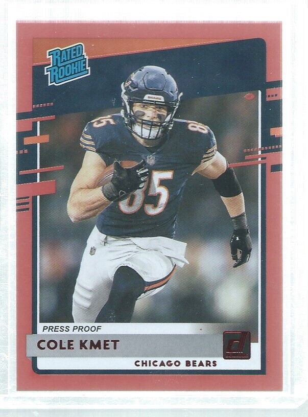 COLE KMET 2020 DONRUSS RATED ROOKIE PRESS PROOF RED RC #331