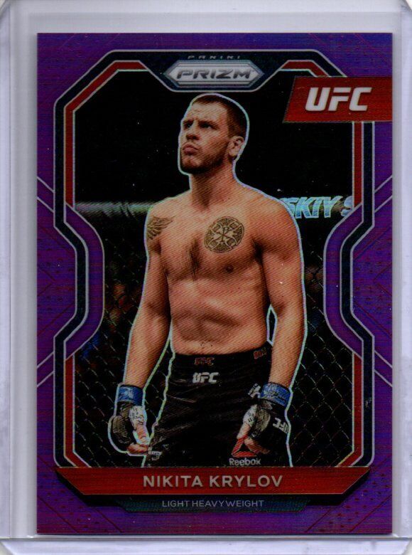 NIKITA KRYLOV 2021 PANINI PRIZM UFC PURPLE PRIZM #D 30/149