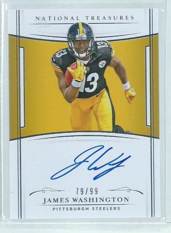 JAMES WASHINGTON 2018 PANINI NATIONAL TREASURES ON CARD AUTO RC #D 79/99