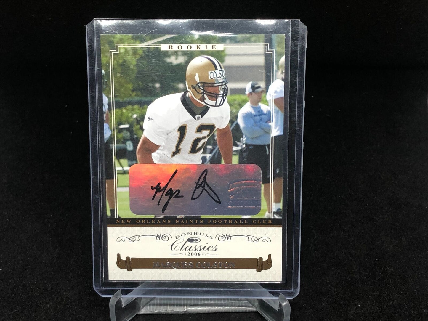 MARQUES COLSTON 2006 DONRUSS PLAYOFF CLASSICS AUTO RC #D 449/770
