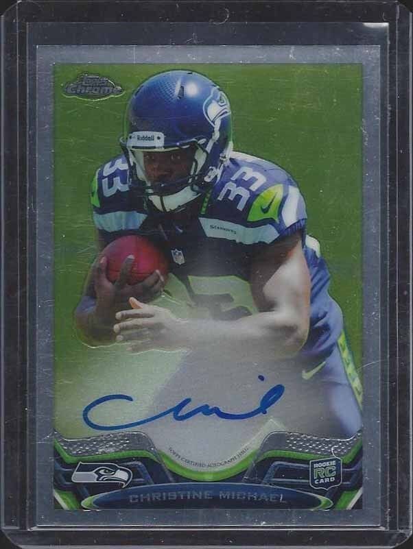 CHRISTINE MICHAEL 2013 TOPPS CHROME ON CARD ROOKIE AUTO RC #D /600