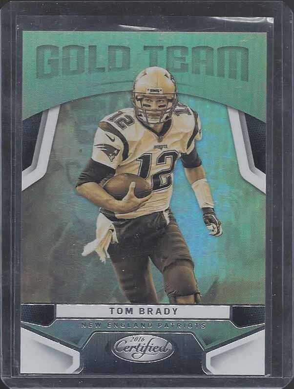 TOM BRADY 2016 CERTIFIED GOLD TEAM INSERT #2