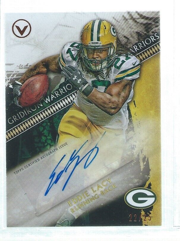 EDDIE LACY 2015 TOPPS VALOR AUTO #D 22/25