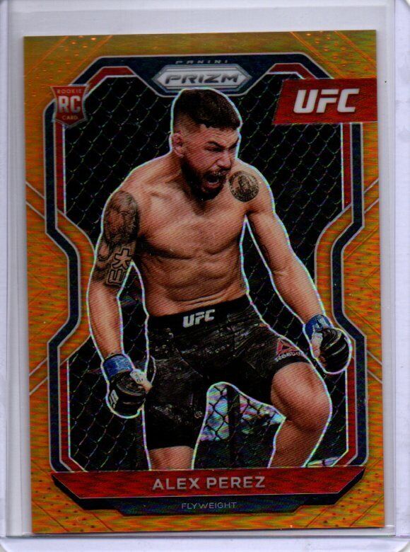 ALEX PEREZ 2021 PANINI PRIZM UFC ORANGE PRIZM RC #D 17/99