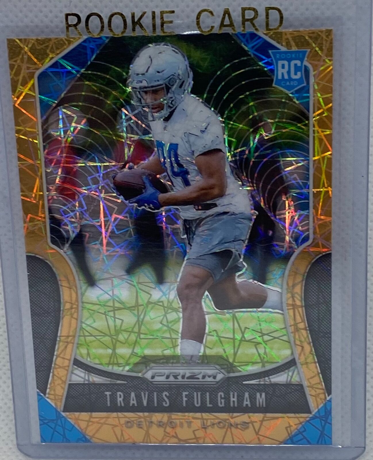 TRAVIS FULGHAM 2019 PANINI PRIZM GOLD LAZER PRIZM RC #359