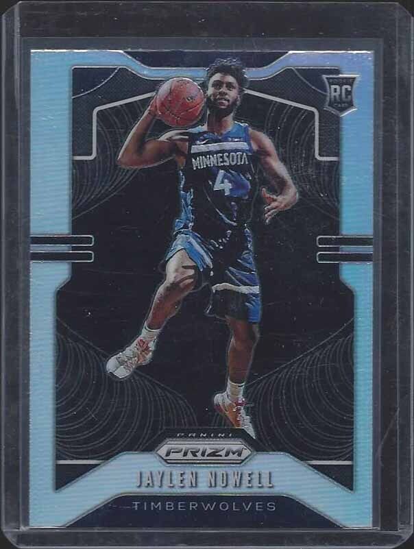 JAYLEN NOWELL 2019-20 PANINI PRIZM SILVER ROOKIE PRIZMS SSP RC #281